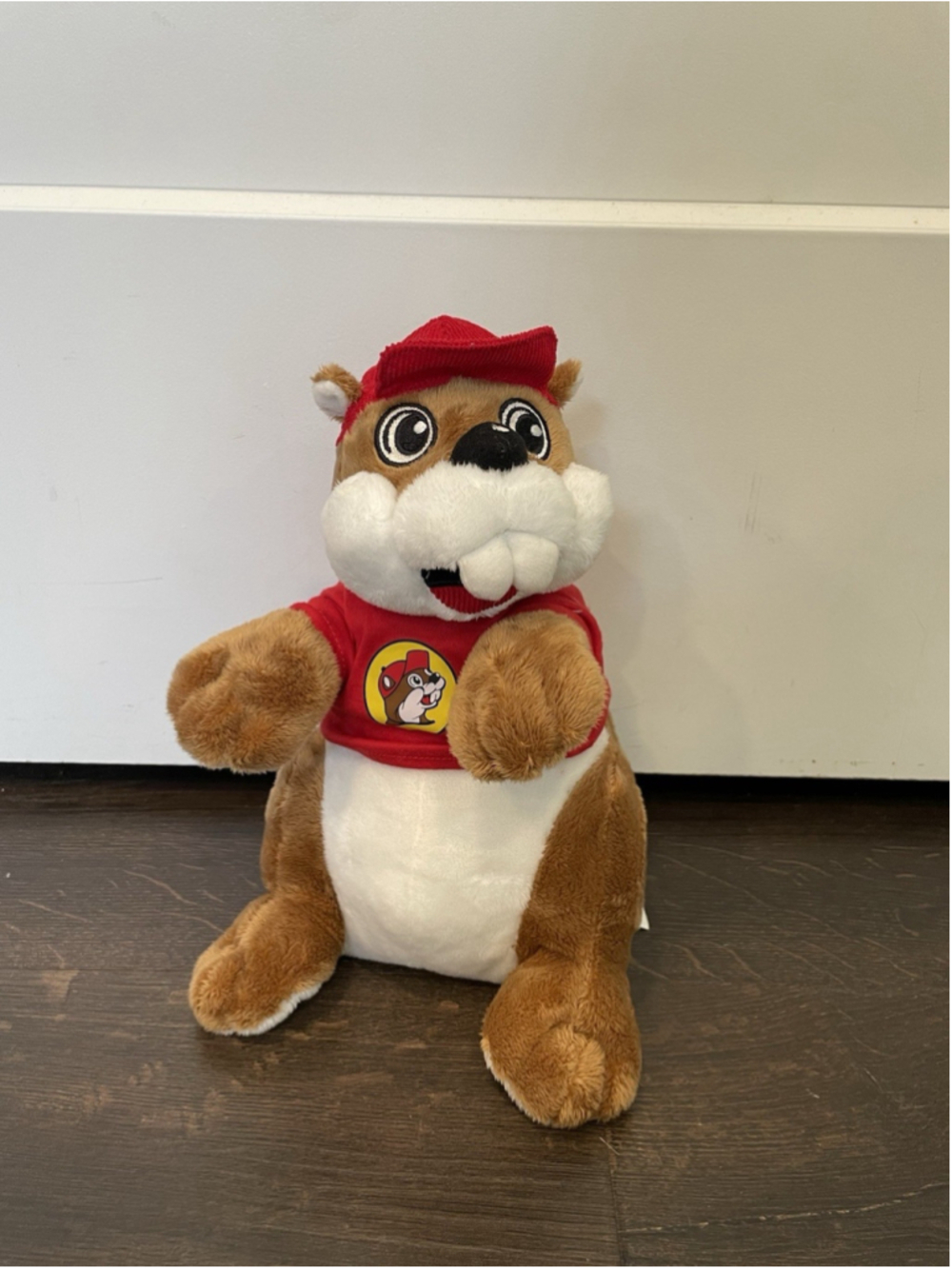 Buc-ees Red Cap Beaver Mascot Plush 10" Toy
